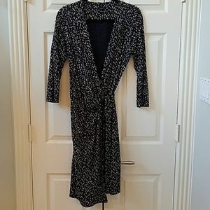 Long sleeve Ann Taylor wrap dress.